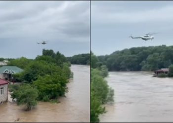 🎥 “თვითმფრინავით გამოჰყავთ ხალხი მდინარეშია ჩარჩენილი” – რა კადრები ვრცელდება მარნეულიდან?