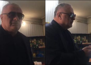 🎥 დეპუტატი ჯაფარიძე იმ მაღაზიის მეპატრონეს ხვდება, რომლის ფორთოხალიც მოქალაქეს ესროლა