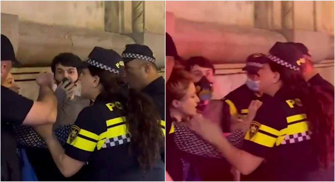 “არასრულწლოვანი ვარ, მაკავებენ” – კიდევ ერთი შოკისმომგვრელი კადრები აქციიდან