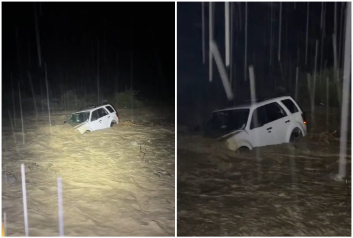 🎥 “მანქანა წყალშია… ნეტა თუ მოასწრეს გადმოსვლა?” – რა კადრები ვრცელდება ადიდებული მდინარიდან?