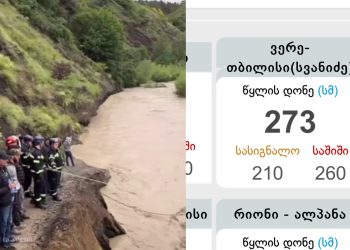 🎥 ვერეს ხეობაში ვინც ცხოვრობთ წყლის დონე საშიშ ნიშნულზეა – რა კადრები ვრცელდება ხეობიდან?