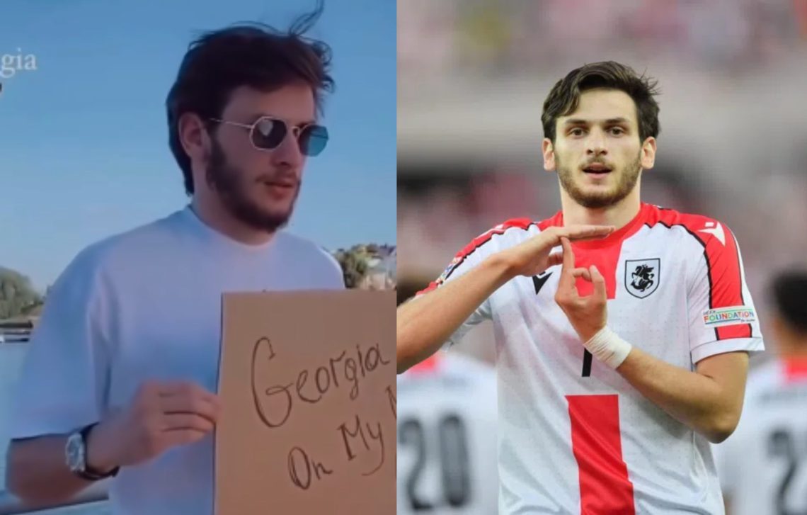 🎥 ხვიჩა კვარაცხელიამ ხელში დაიჭირა ტრანსფარანტი, რომელმაც მთელი საქართველო აალაპრაკა