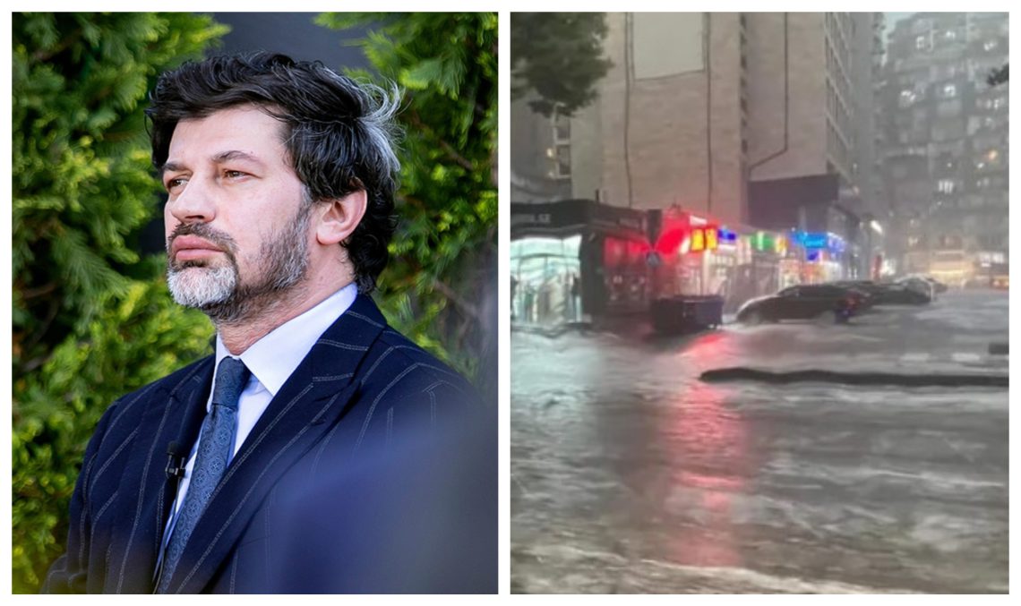 კალაძის განცხადებით, წერეთელზე სანიაღვრე სისტემა ნალექს უპრობლემოდ ატარებს