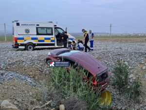ავარია რუსთავის ავტობანზე - პირველი კადრები შემთხვევის ადგილიდან