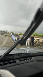 🎥ამოტრიალდა მანქანა, წაიქცა ხეივანი, დაზიანდა გუმბათი - პირდაპირი კადრები ალავერდიდან