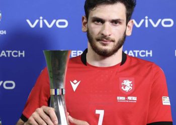 კვარაცხელია საქართველო – პორტუგალიის მატჩის საუკეთესო ფეხბურთელად დასახელდა