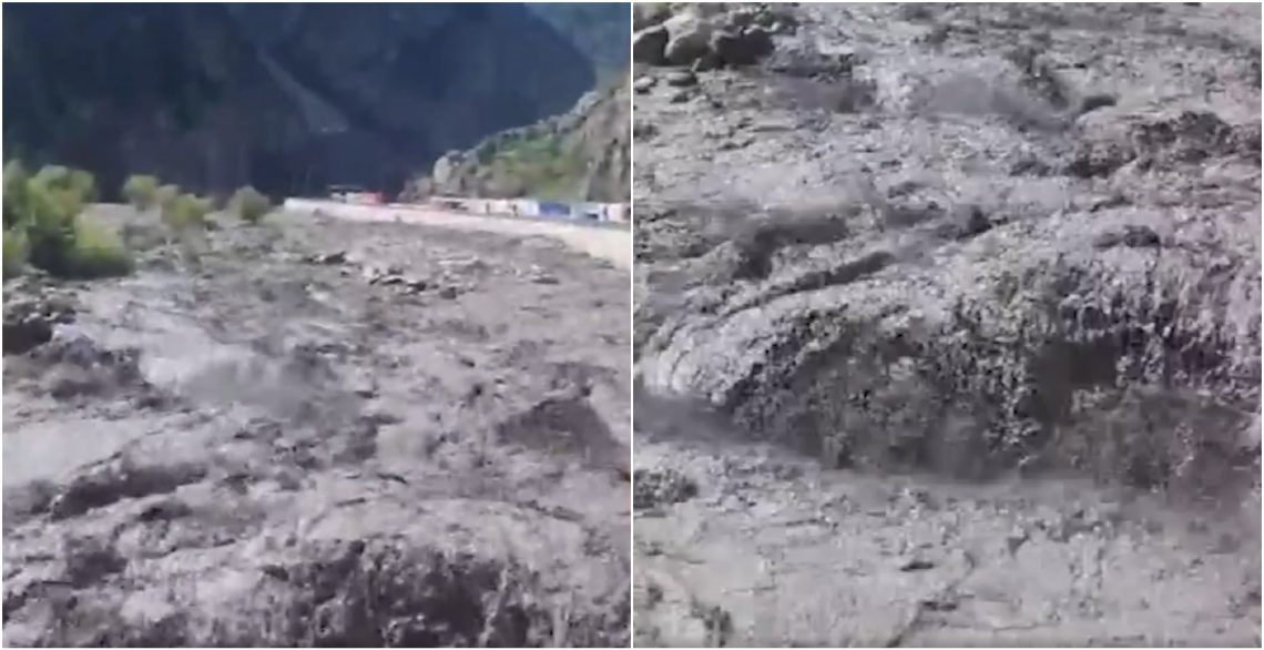 🎥მდინარე დევდორაკი ადიდდა- კადრები დარიალის ხეობიდან