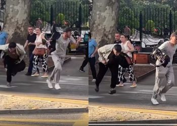 🎥სტუდენტური მოძრაობის წევრს, ნიკო მანაგაძეს თსუ-სთან თავს დაესხნენ – ვრცელდება თავდასხმის კადრები