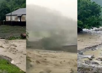 🎥 მდინარე ტანა ადიდებულია, ხეობაში მოსახლეობას სიფრთხილისკენ მოუწოდებენ – კადრები ადგილიდან