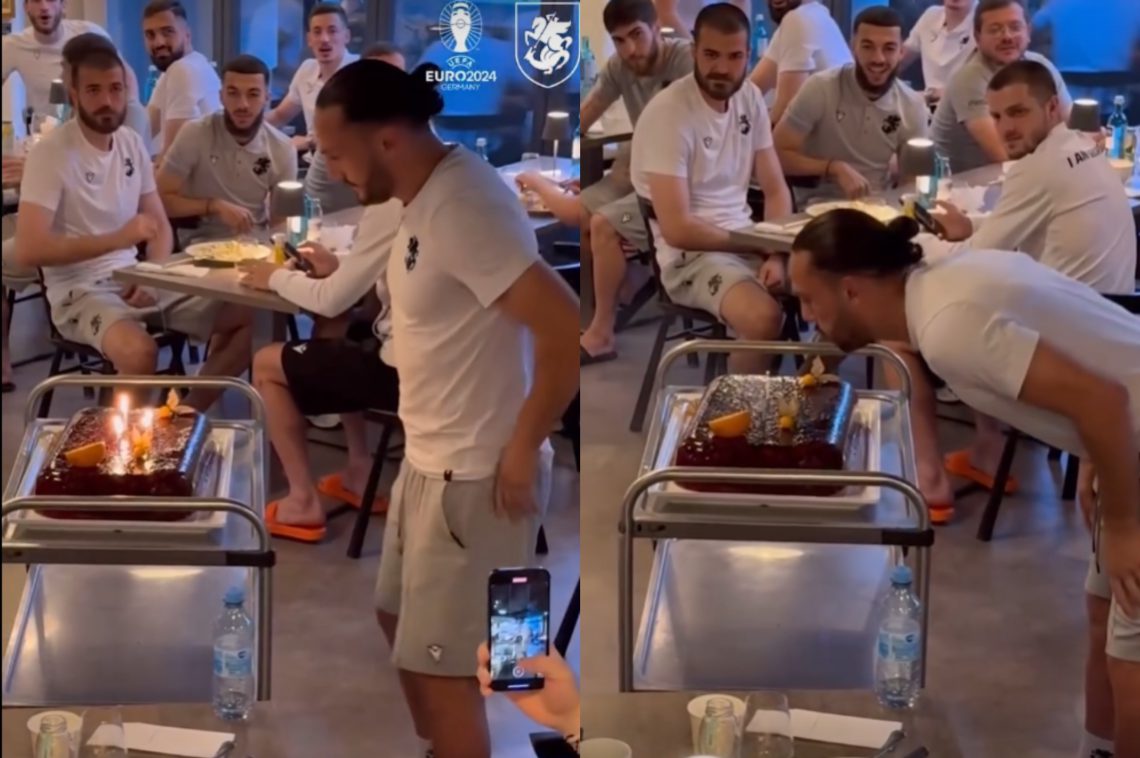 🎥 როგორ ულოცავს ნაკრები გიორგი ქოჩორაშვილს დაბადების დღეს? – კადრები გერმანიიდან