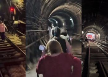 🎥 თბილისის მეტროს გვირაბში გაჭედილი მოქალაქეები ფეხით მიდიან ლიანდაგებში – რა კადრები ვრცელდება ვაგზლის მოედნიდან?