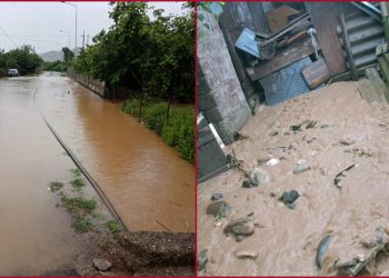 ძლიერი წვიმის შედეგად, წალენჯიხის ქუჩები დაიტბორა – რა ხდება ადგილზე?