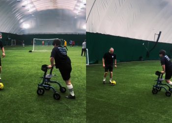 🎥 დათიკო უკვე ფეხბურთსაც თამაშობს – ემოციური კადრები