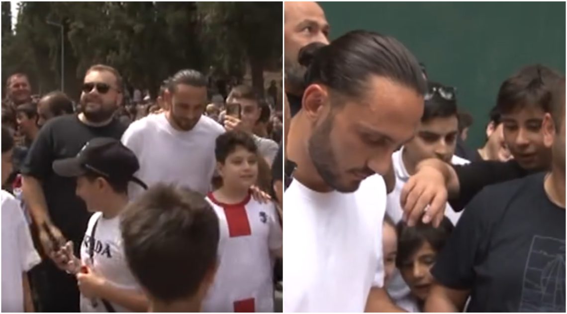 🎥ემოციური კადრები- გიორგი ქოჩორაშვილი გულშემატკივრებს შეხვდა