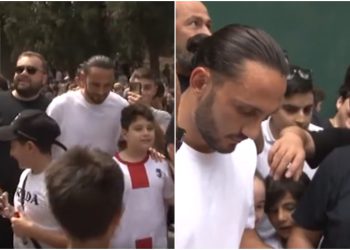 🎥ემოციური კადრები- გიორგი ქოჩორაშვილი გულშემატკივრებს შეხვდა