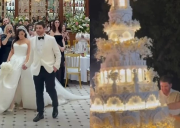 🎥ლიზი ქონიაძემ ბავშვის სქესი საკუთარ ქორწილში გაიგო – კადრები