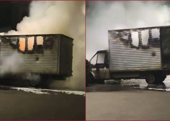 გორში სატვირთო ავტომობილი დაიწვა – რა ხდება ადგილზე?