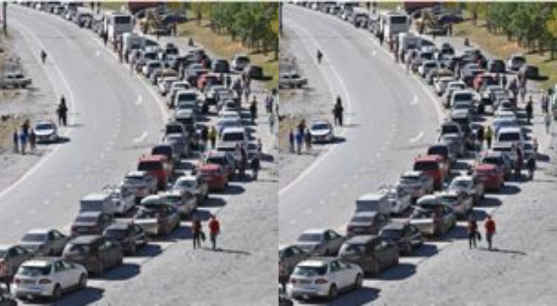 🎥რა ხდება ამ წუთებში ლარსზე – „მოიმარაგეთ ბევრი წყალი და დაელოდეთ”