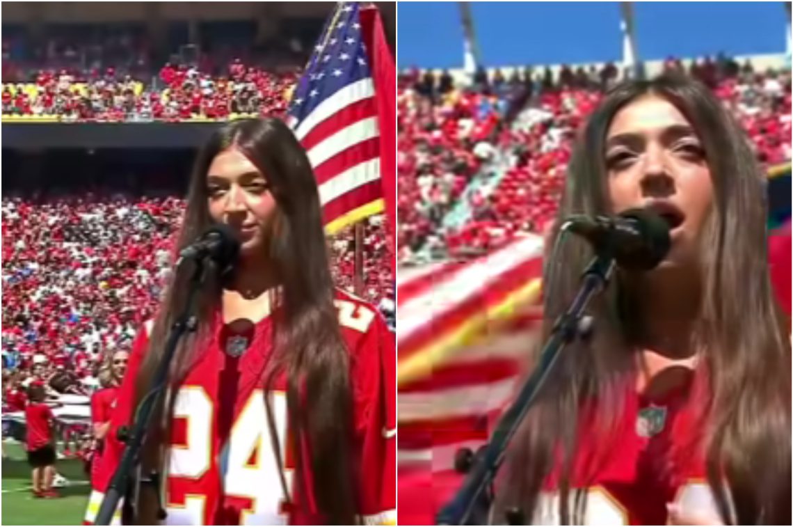 🎥ნინი ბრეგვაძემ აშშ-ის ჰიმნი ნიუ იორკში, 70 000 მაყურებლის წინაშე შეასრულა