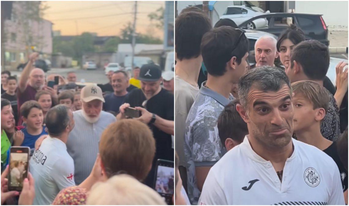 🎥როგორ დახვდნენ ვახტანგ ახობაძეს მშობლიურ ქალაქში