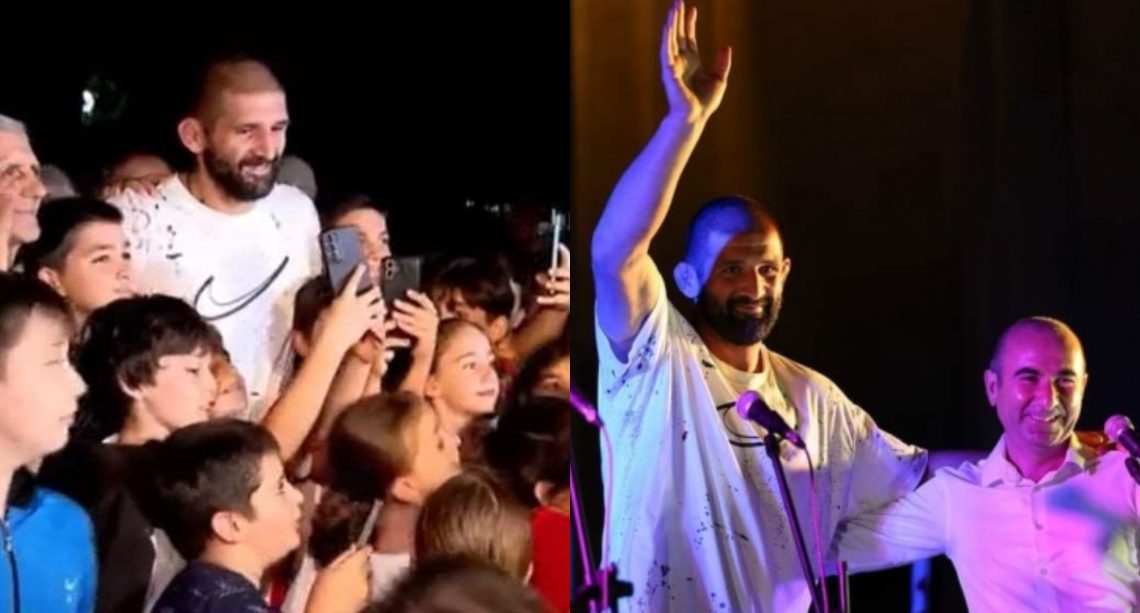 გენო პეტრიაშვილს მშობლიურ გორში საზეიმო დახვედრა მოუწყვეს