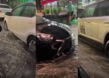 რა ხდებოდა ბათუმში ძლიერი წვიმის დროს – კადრები ადგილიდან