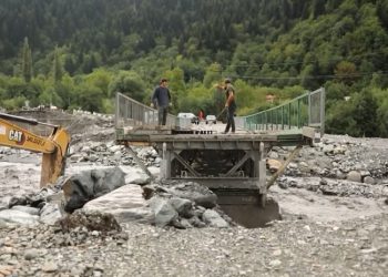 ადიდებულმა მდინარე ჭანჭახმა ხიდი დააზიანა