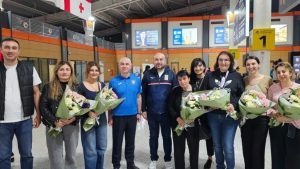 საჭადრაკო ოლიმპიადის ბრინჯაოს პრიზიორი ნანა ძაგნიძე სამშობლოში დაბრუნდა - ნახეთ, როგორ დახვდნენ მოჭადრაკეს