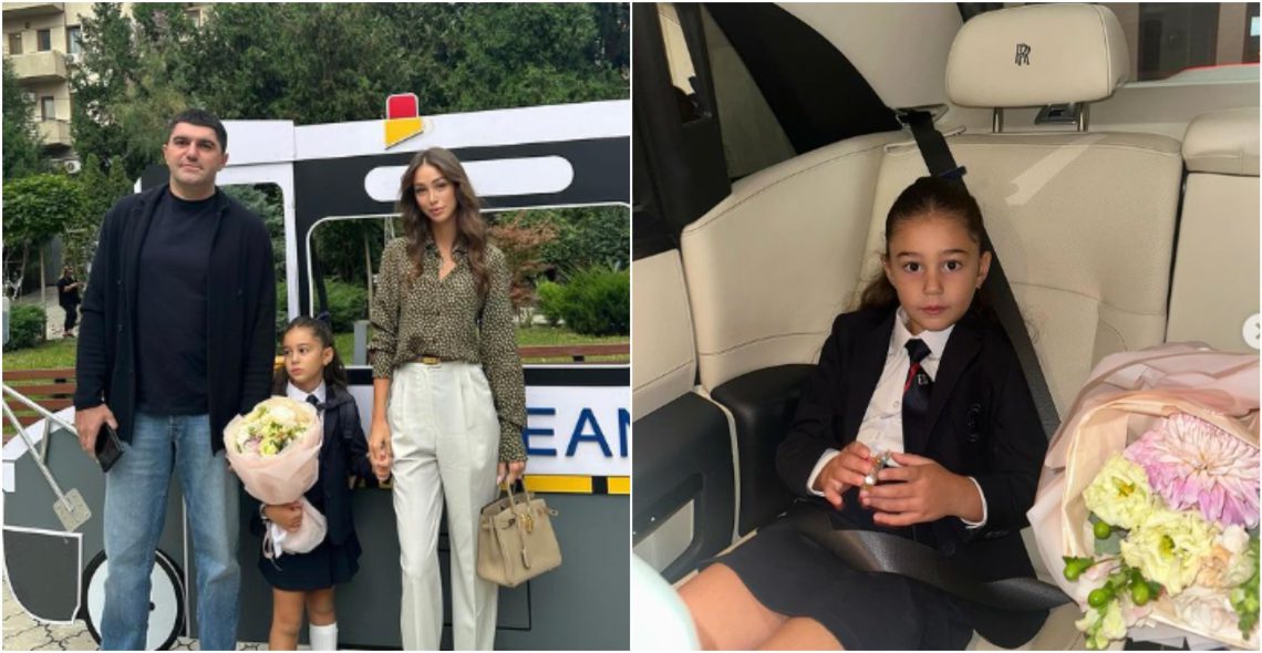 „არ მჯერა, რომ უკვე პირველკლასელია…“ – თორნიკე ქებურიას და ქეთი ჟღენტის გოგონა სკოლაში წავიდა