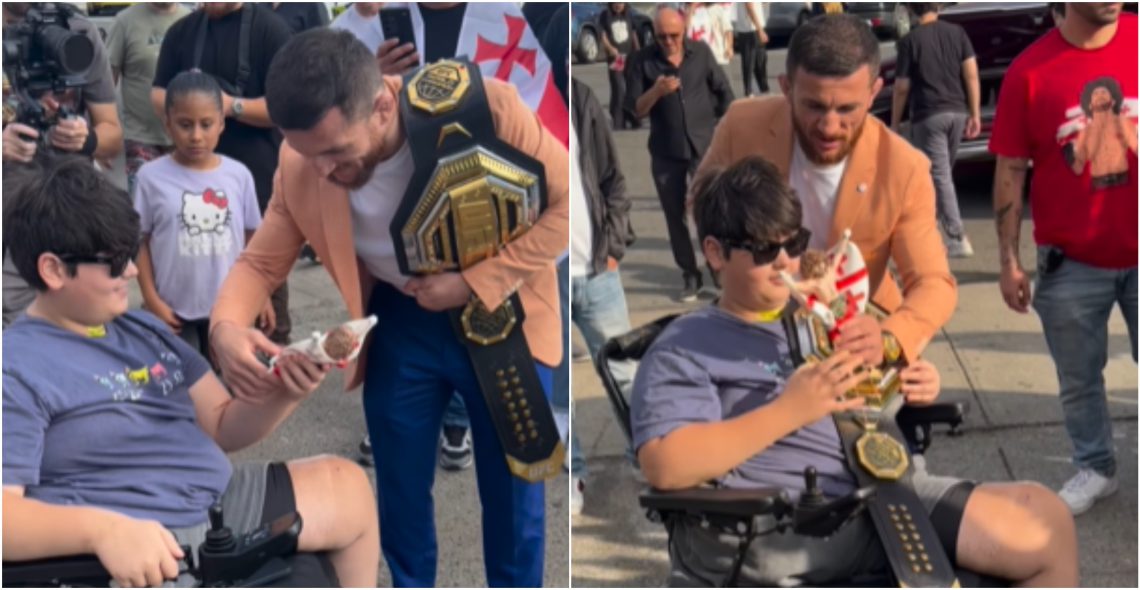 ემოციური შეხვედრა ამერიკაში – რა საჩუქარი გადასცა დათი ქოქრაშვილმა ქართველ ჩემპიონს