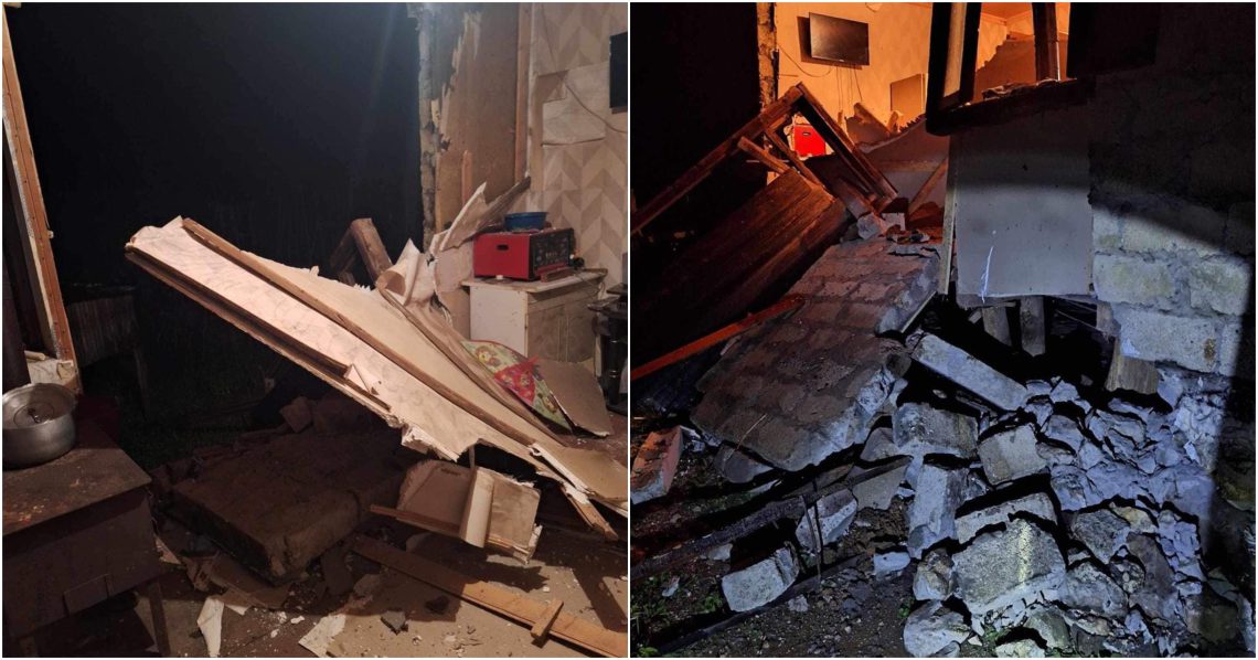 ძლიერმა წვიმამ და ქარმა საცხოვრებელი სახლი დააზიანა