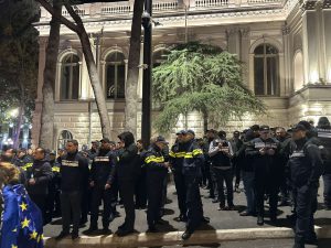 აქცია რუსთაველის გამზირზე - რა ხდება ადგილზე