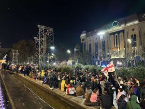 აქცია რუსთაველის გამზირზე - რა ხდება ადგილზე