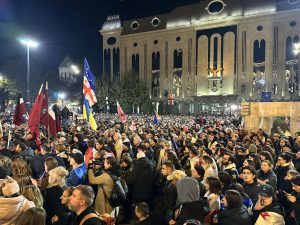 აქცია რუსთაველის გამზირზე - რა ხდება ადგილზე