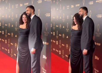 გიორგი მამარდაშვილი მეუღლესთან ერთად Ballon d’Or-ის წითელ ხალიჩაზე – იხილეთ კადრები