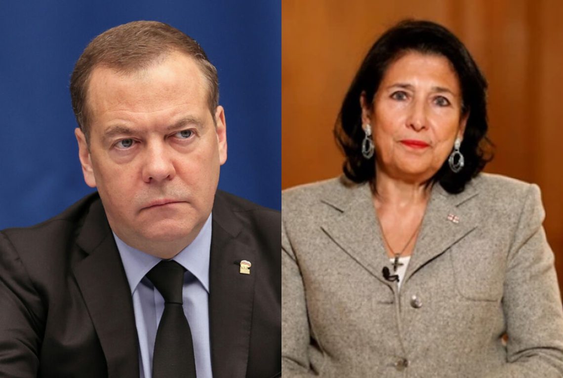 “ასეთ შემ­თხვე­ვებ­ში სტან­დარ­ტუ­ლი პრაქ­ტი­კა თა­ნამ­დე­ბო­ბი­დან გა­და­ყე­ნე­ბა და და­პა­ტიმ­რე­ბაა”– მედ­ვე­დე­ვი ზურაბიშვილზე