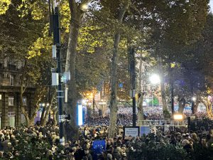 “ქართული ოცნების” აქცია - რა ვითარებაა ადგილზე?