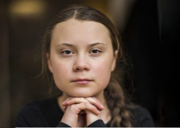 თბილისში მიმდინარე საპროტესტო აქციაზე გრეტა თუნბერგი მივიდა