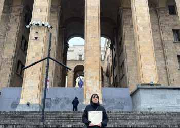 “რა ყაველაშვილი?!”- მოქალაქის პროტესტი პარლამენტთან