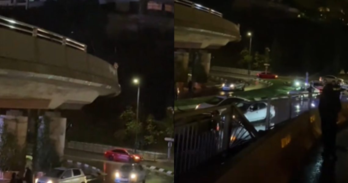 ავტოსაგზაო შემთხვევა გმირთა მოედნის ესტაკადაზე – ვრცელდება კადრები