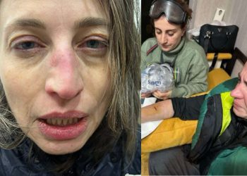 ელენე ხოშტარიასა და ნანა მალაშხიას აქციაზე ფიზიკურად გაუსწორდნენ