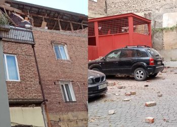 თბილისში საცხოვრებელი სახლის მესამე სართული ჩამოინგრა