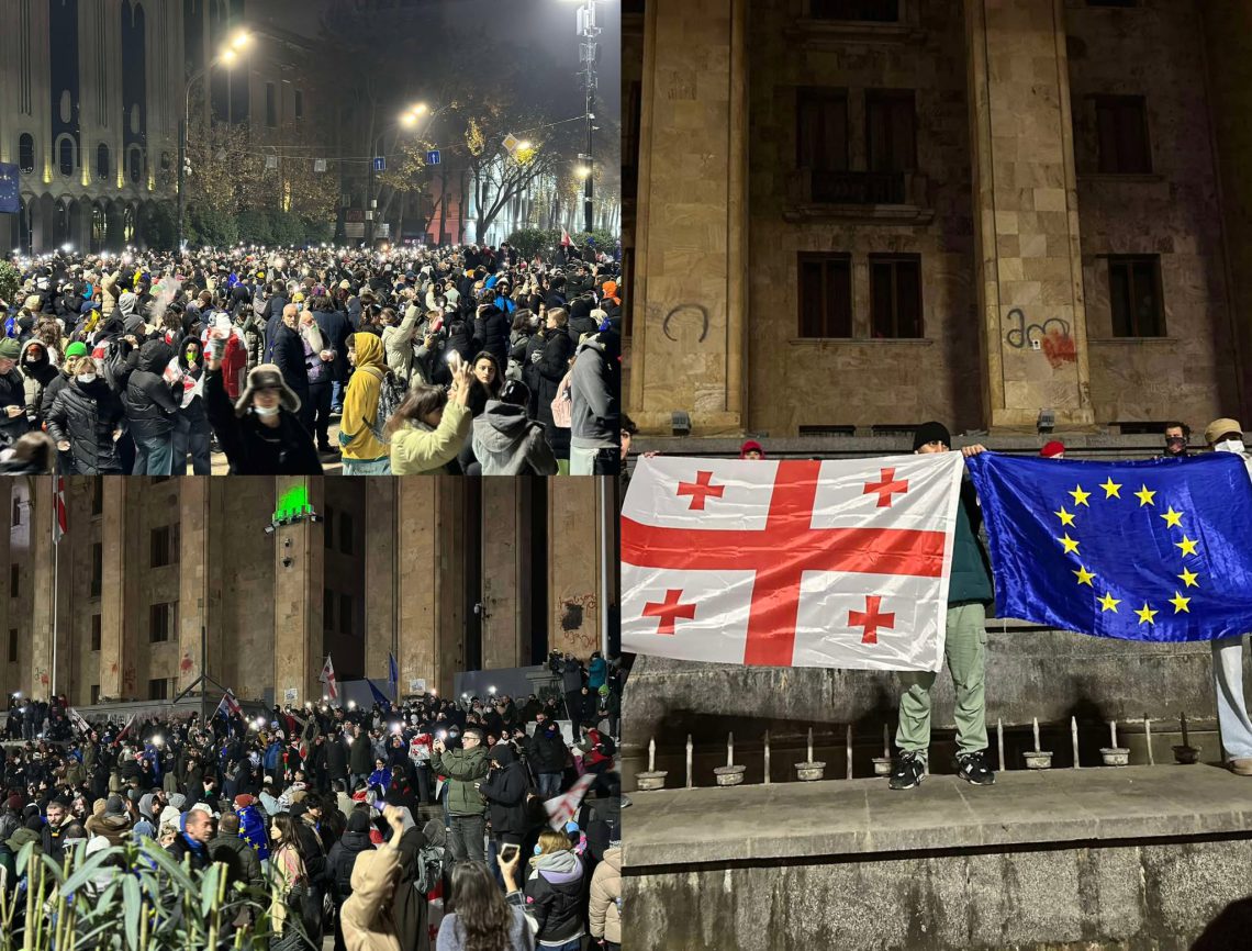 რა ვითარებაა პარლამენტთან მიმდინარე აქციაზე – “მეტრონომის” ფოტოკოლაჟი