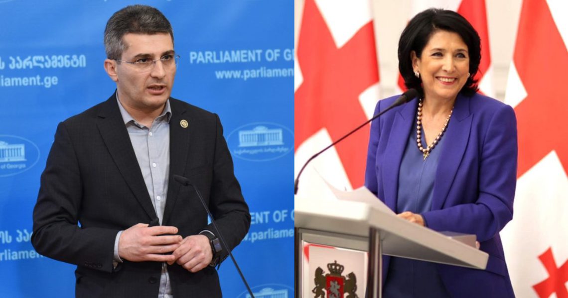 “არასერიოზულია, ფეხებს ხომ არ „გააფიჩინებს“?” – მიმართა მამუკა მდინარაძემ პრეზიდენტ სალომე ზურაბიშვილს