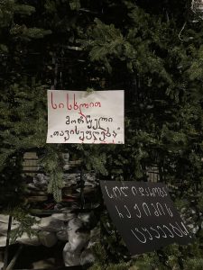 უწყვეტი პროტესტის მე-11 დღე - "მეტრონომის" ფოტოკოლაჟი