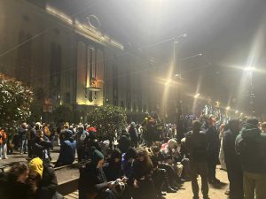 პროტესტის მე-14 დღე - რუსთაველის გამზირი გადაიკეტა