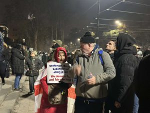 უწყვეტი პროტესტი რუსთაველის გამზირზე - "მეტრონომის" ფოტოკოლაჟი