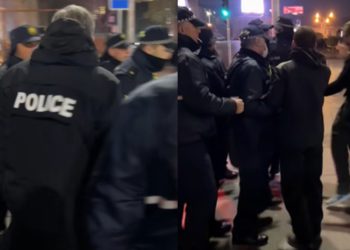 გამთენიისას “რედისონთან” რამდენიმე პირი დააკავეს – ვრცელდება კადრები