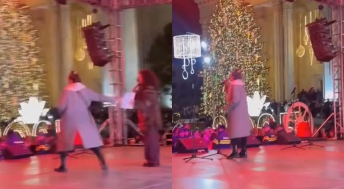 🎥თაკო გაჩეჩილაძე, “ქუჩის ბიჭები” და სხვები – რა ხდება ქუთაისში, სადაც ნაძვის ხის ანთების ღონისძიება პროტესტის ფონზე მიმდინარეობს