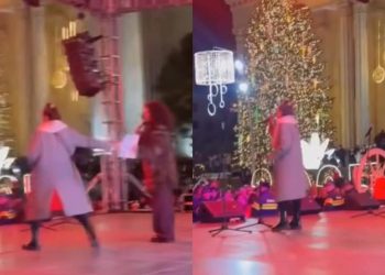 🎥თაკო გაჩეჩილაძე, “ქუჩის ბიჭები” და სხვები – რა ხდება ქუთაისში, სადაც ნაძვის ხის ანთების ღონისძიება პროტესტის ფონზე მიმდინარეობს